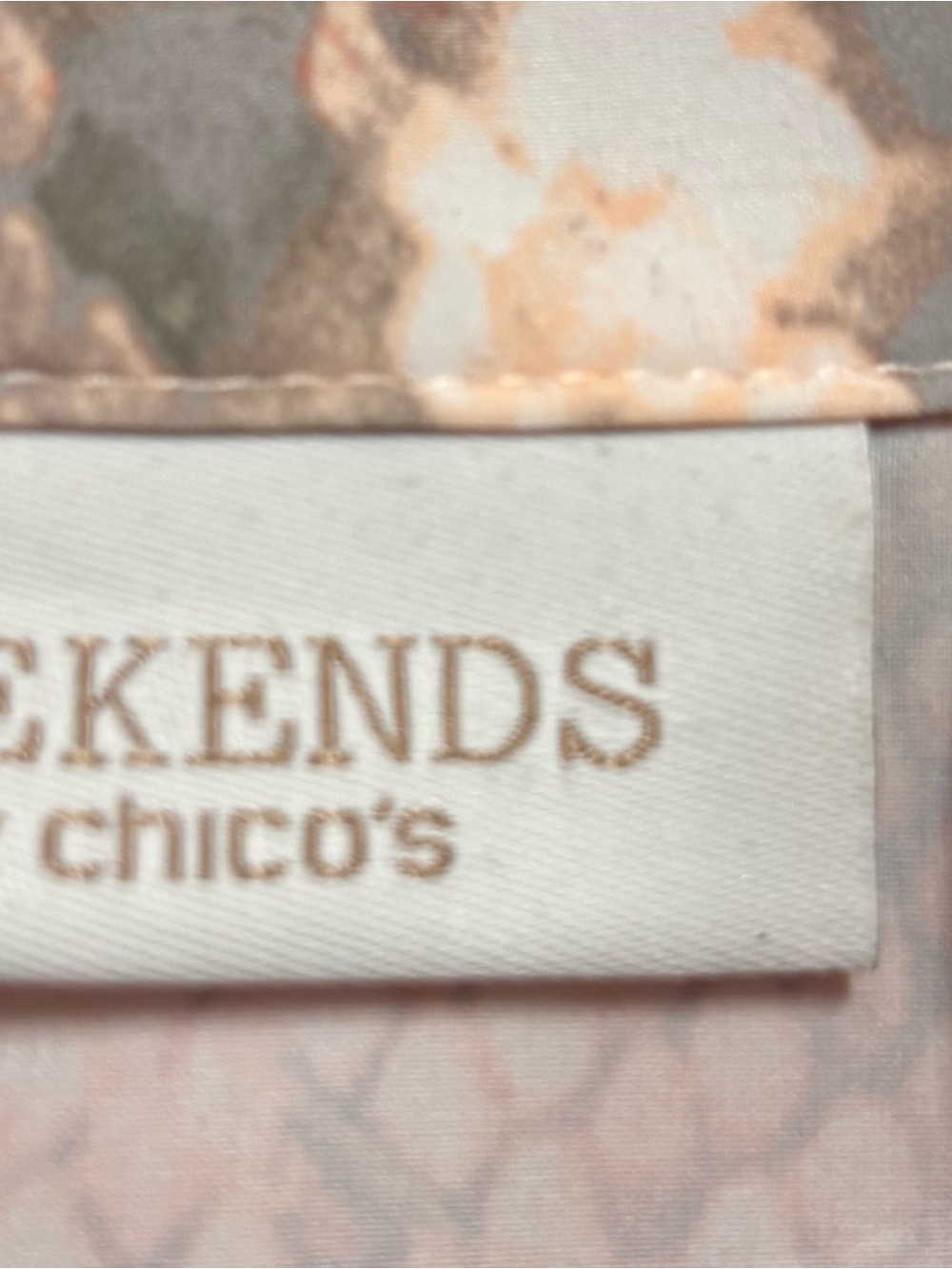 Chico's Peach and Gray Snake-Print Hooded Zip Vest - Picture 2 of 9